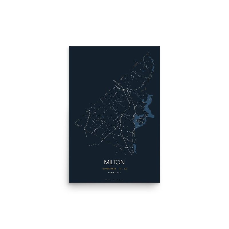Milton Street Map Poster · Midnight