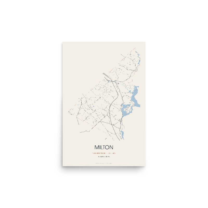 Milton Street Map Poster · Linen