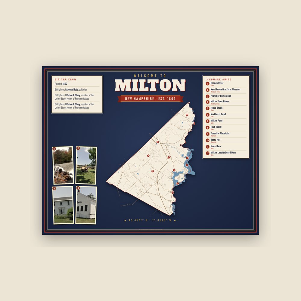 Milton Map Placemat