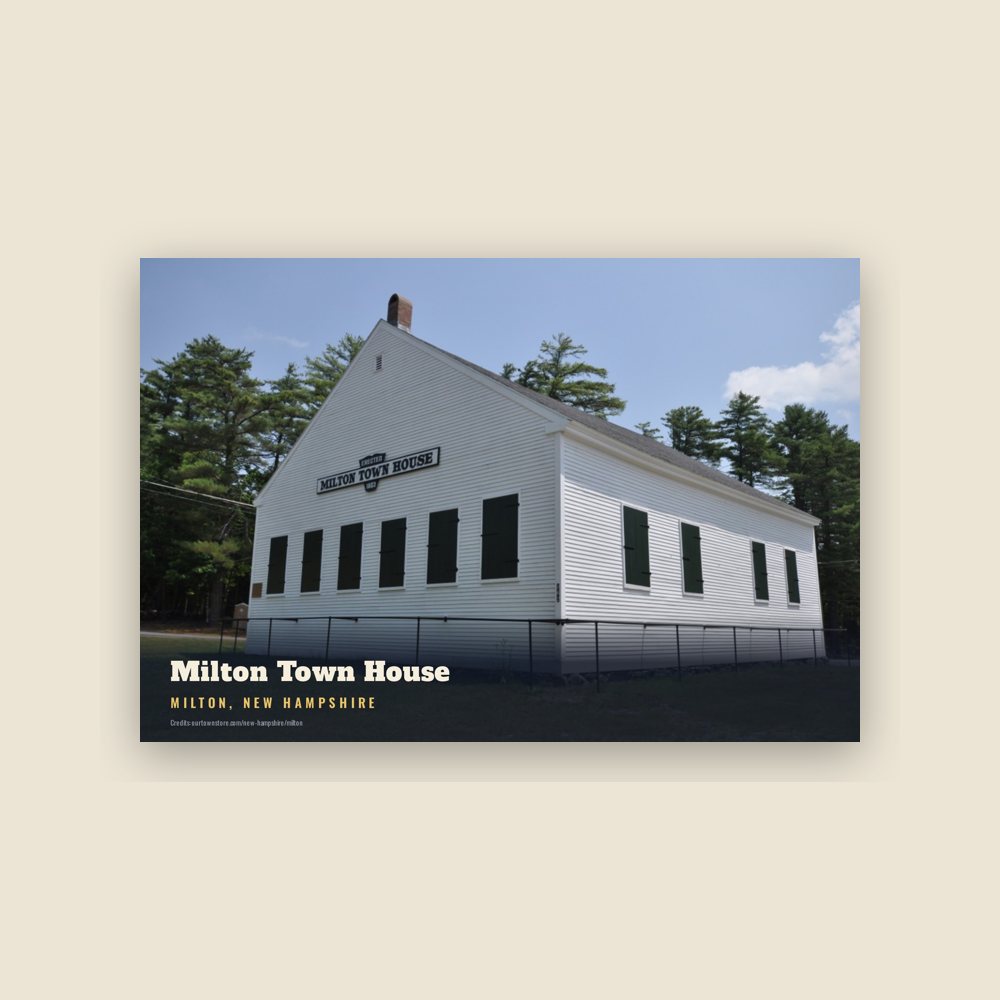 Milton Milton Town House Postcard