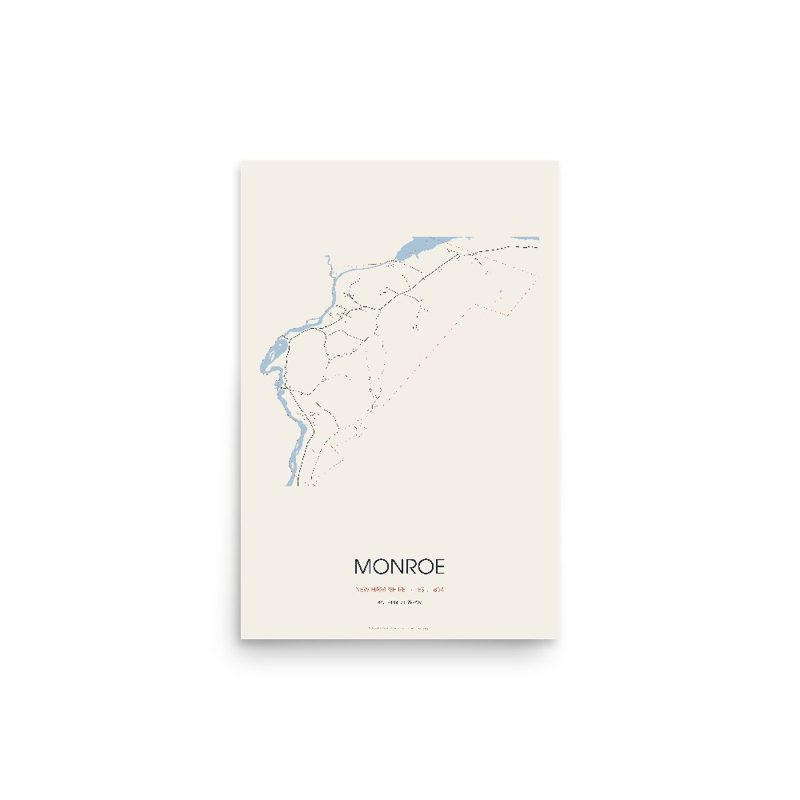 Monroe Street Map Poster · Linen