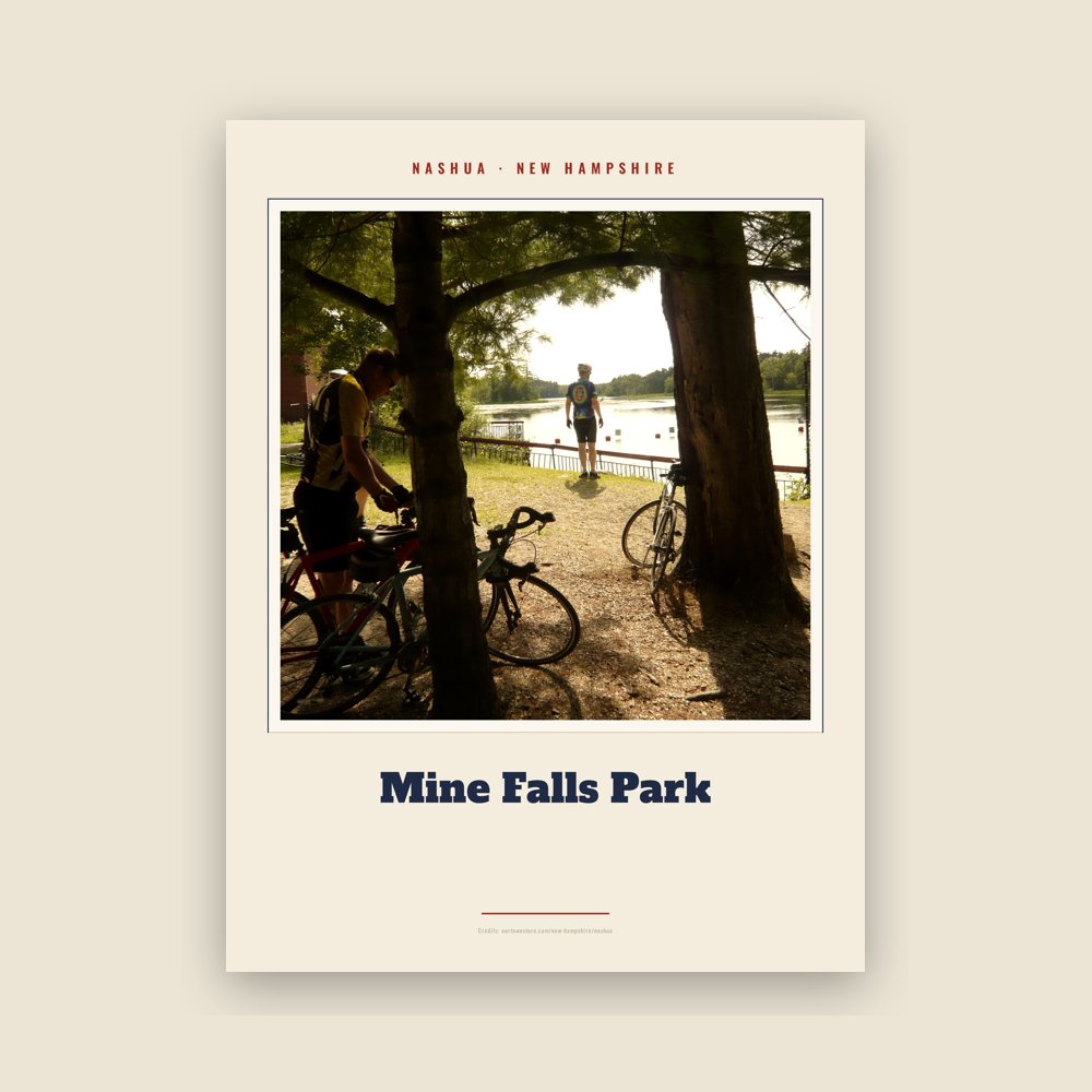 Nashua Mine Falls Park Landmark Print