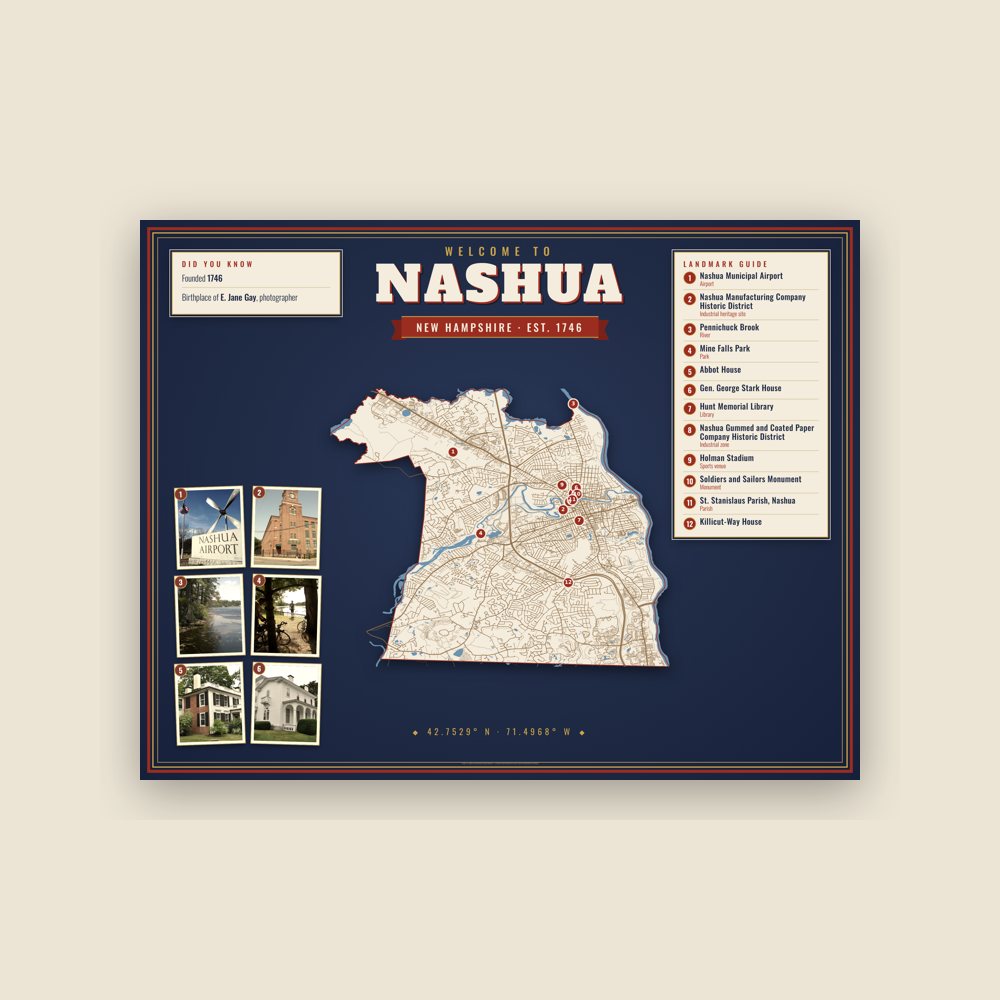 Nashua Map Placemat
