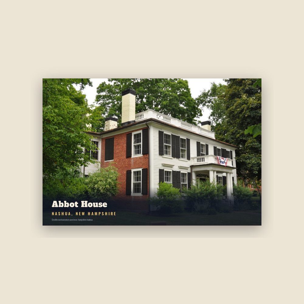 Nashua Abbot House Postcard