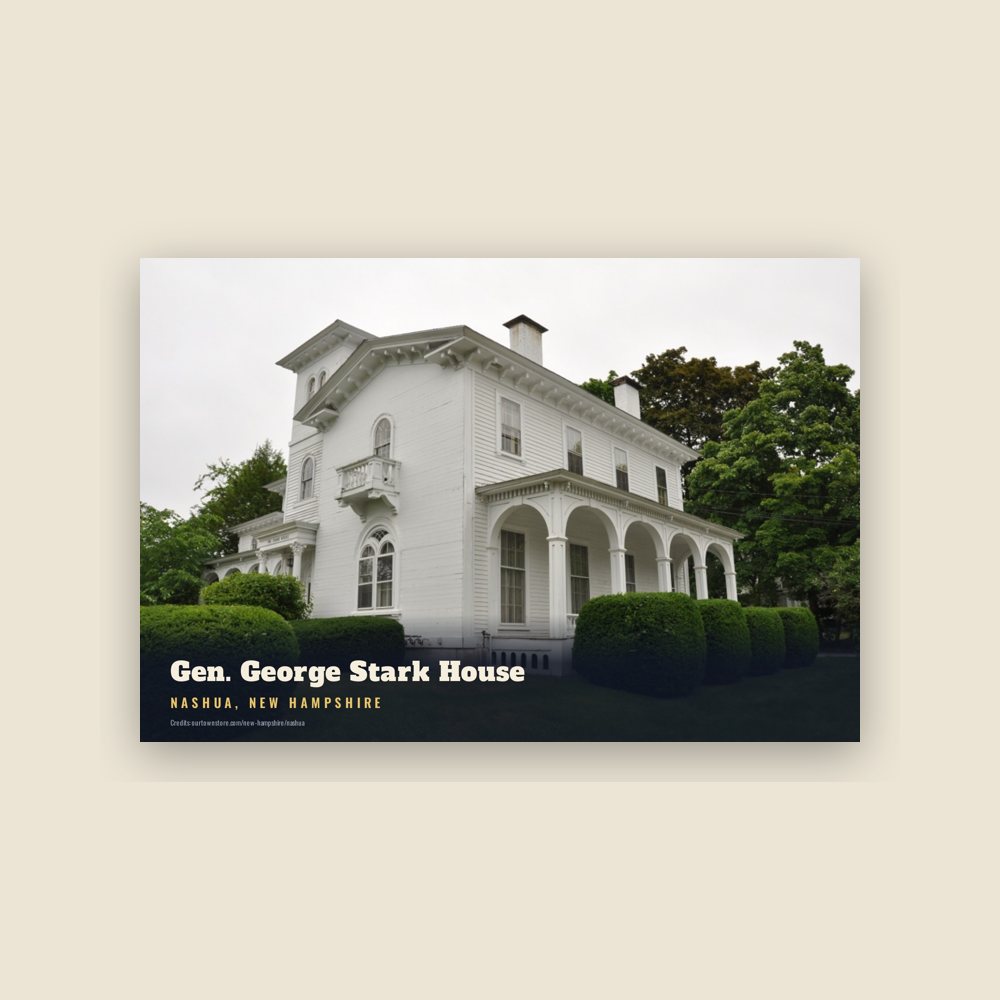 Nashua Gen. George Stark House Postcard