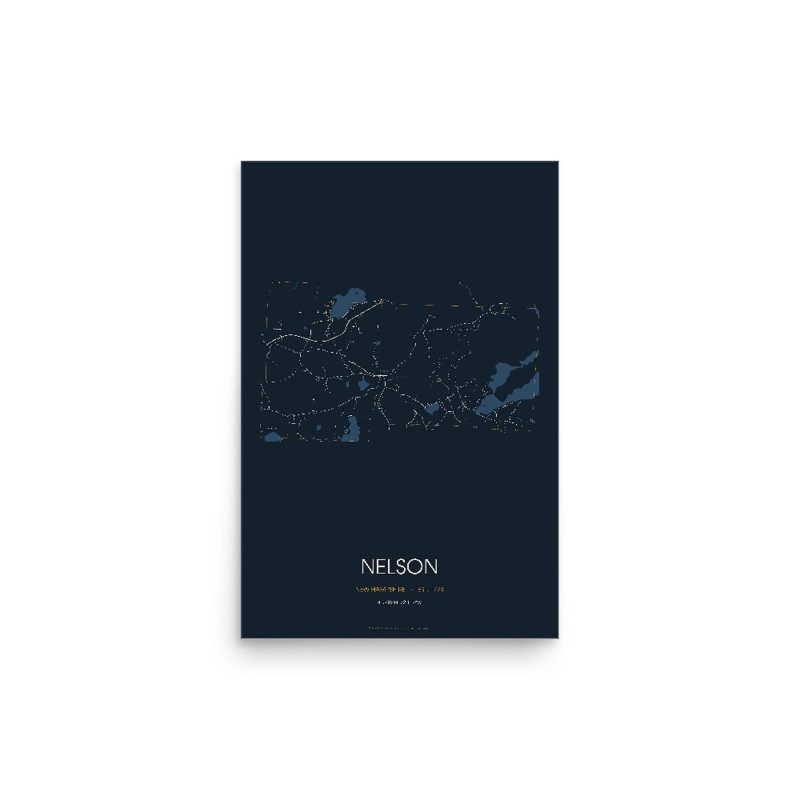 Nelson Street Map Poster · Midnight