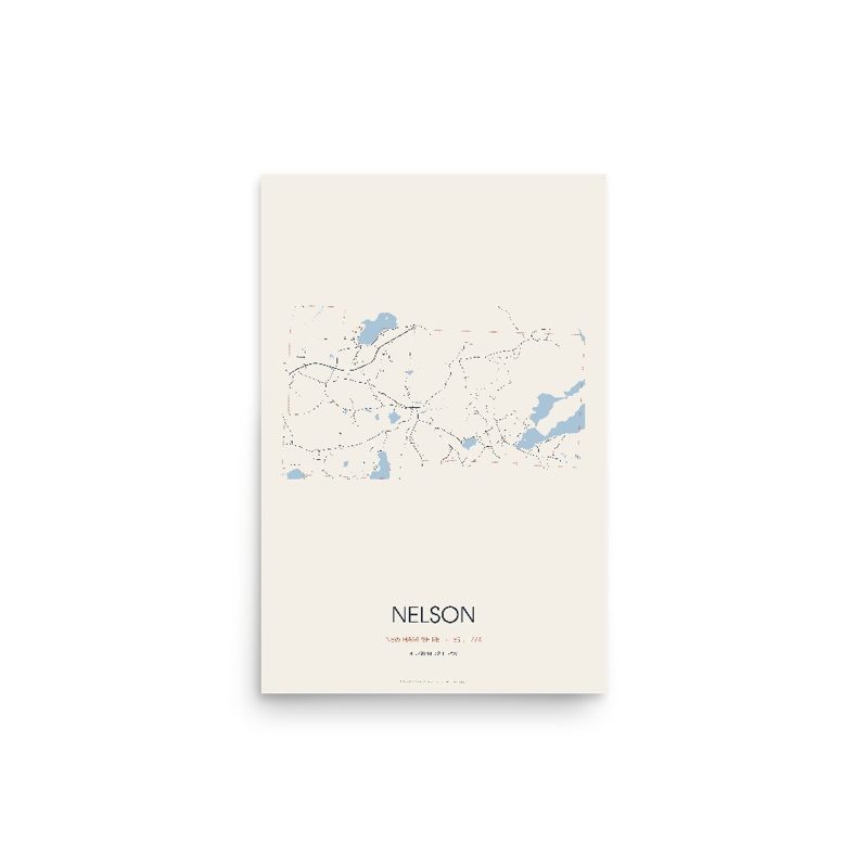 Nelson Street Map Poster · Linen
