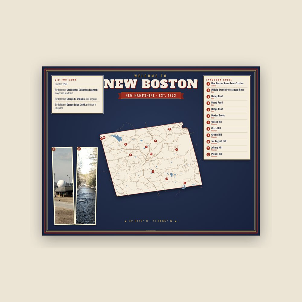 New Boston Map Placemat