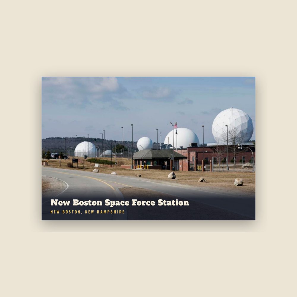 New Boston New Boston Space Force Station Postcard