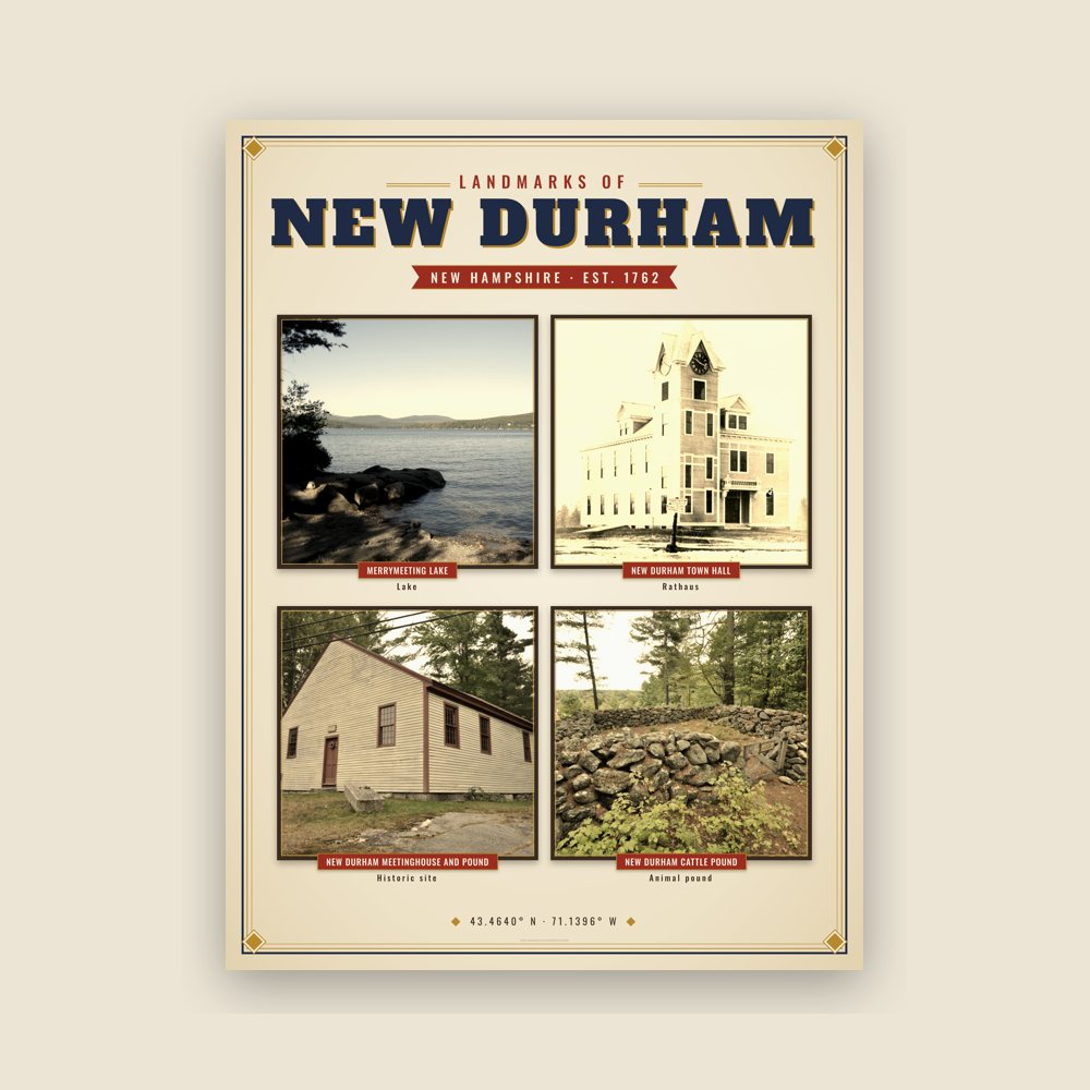 New Durham Landmarks Photo Poster