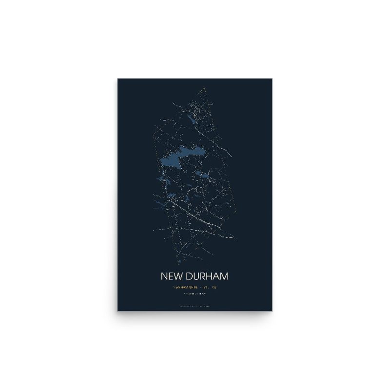 New Durham Street Map Poster · Midnight
