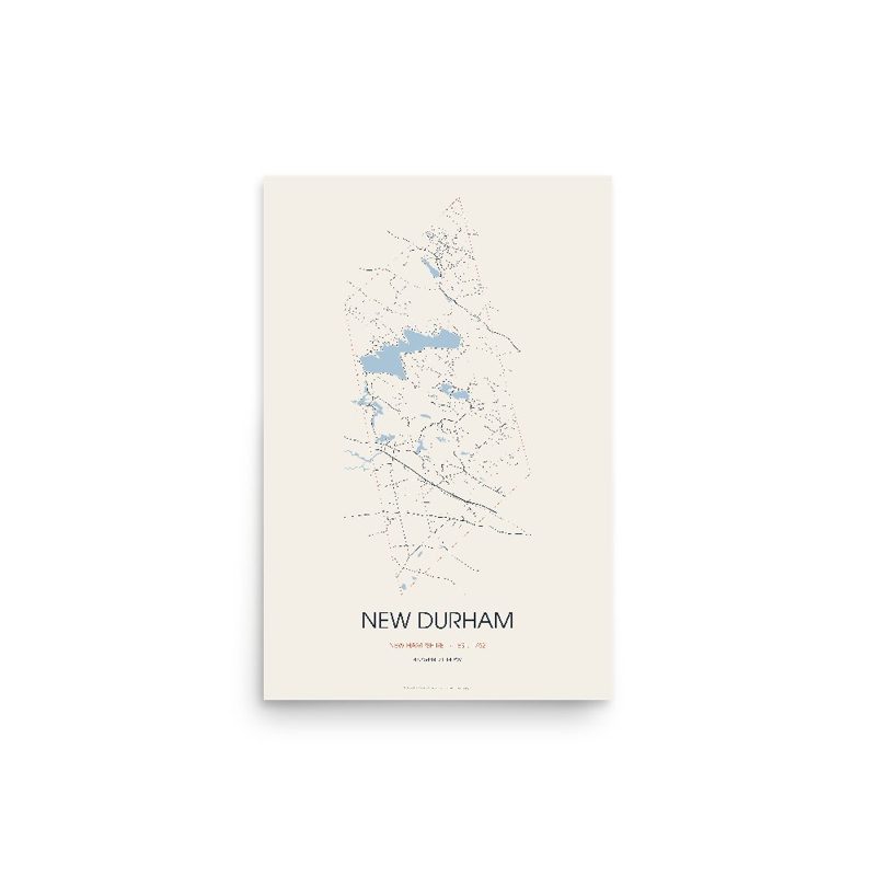 New Durham Street Map Poster · Linen