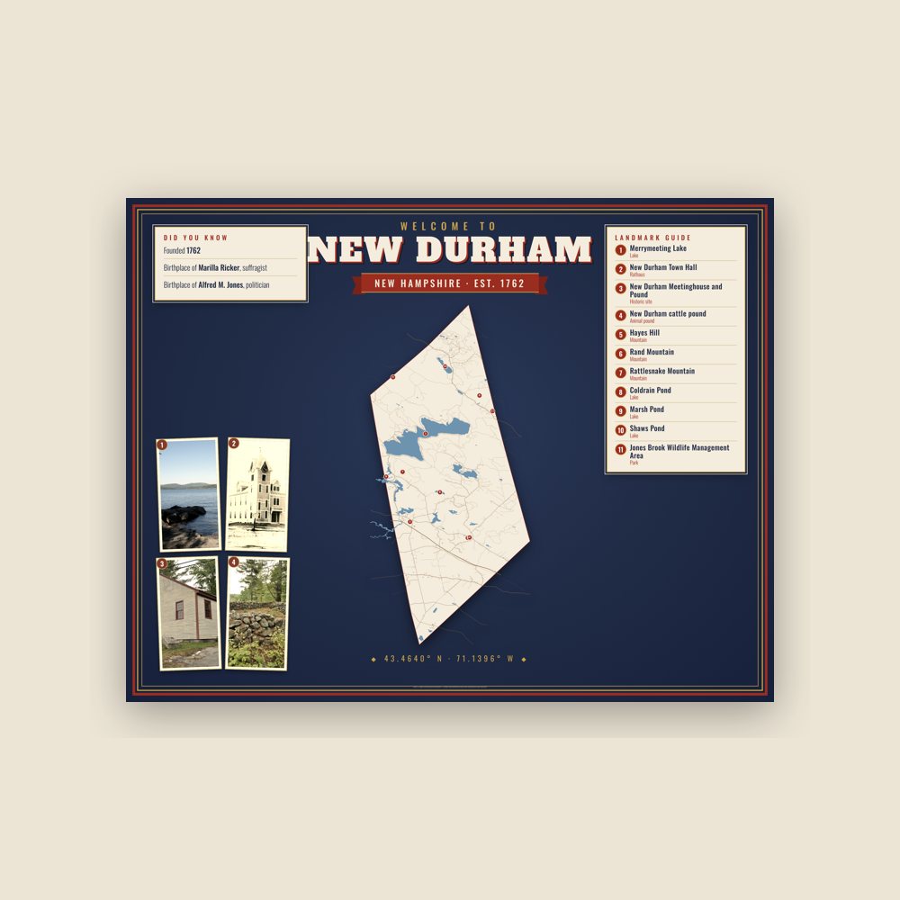 New Durham Map Placemat