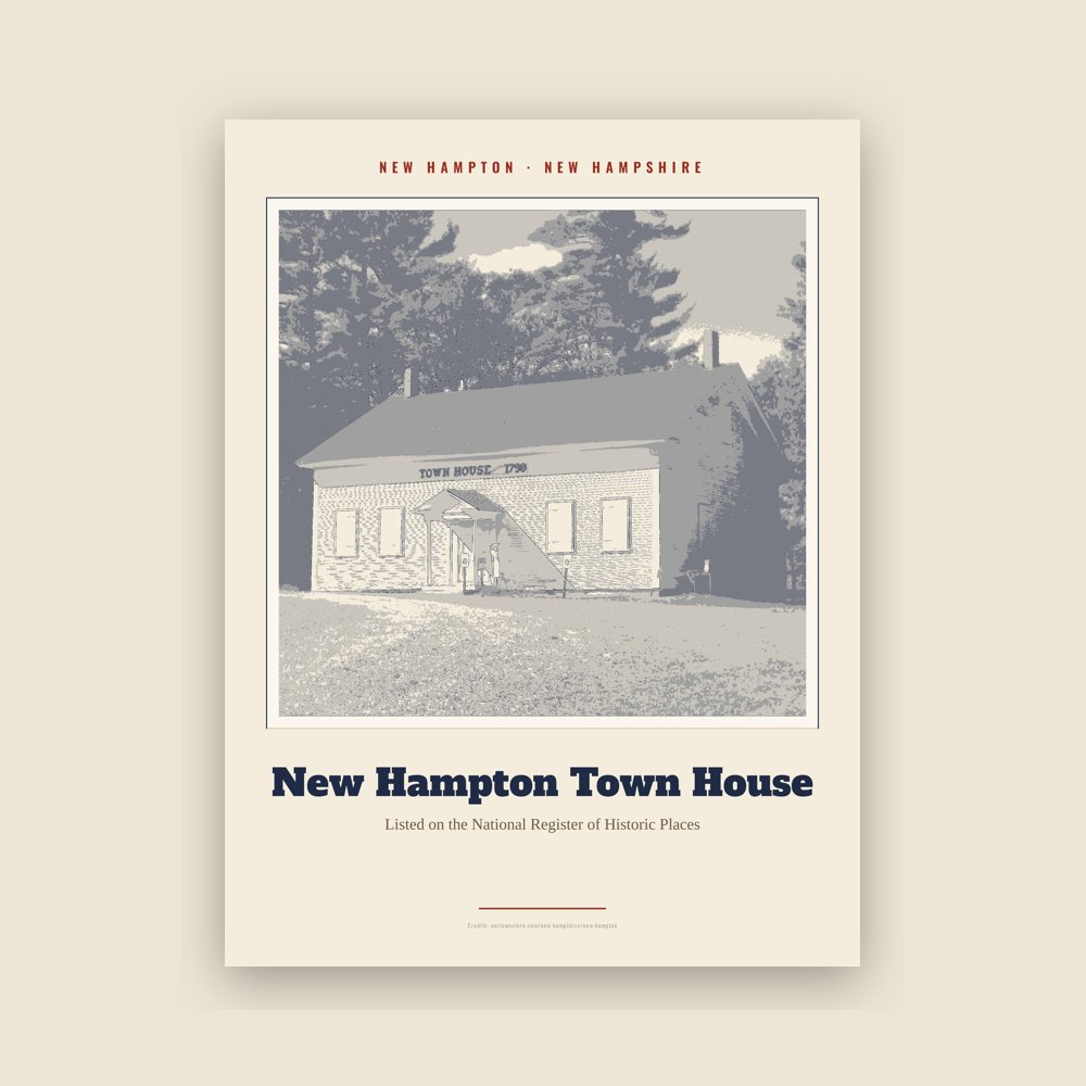New Hampton New Hampton Town House Landmark Print