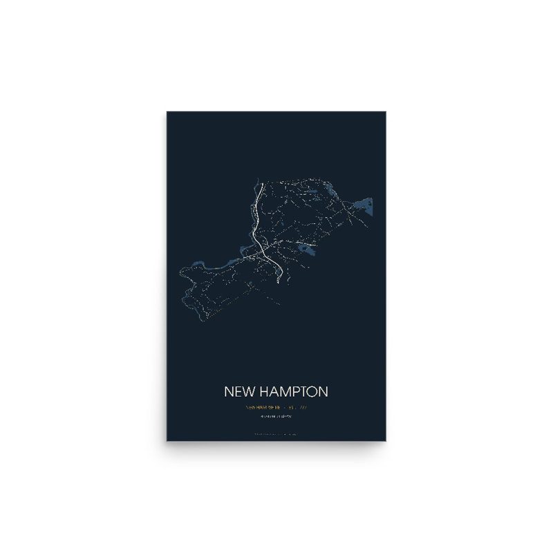 New Hampton Street Map Poster · Midnight