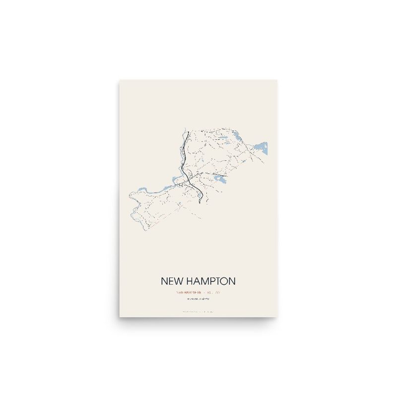 New Hampton Street Map Poster · Linen