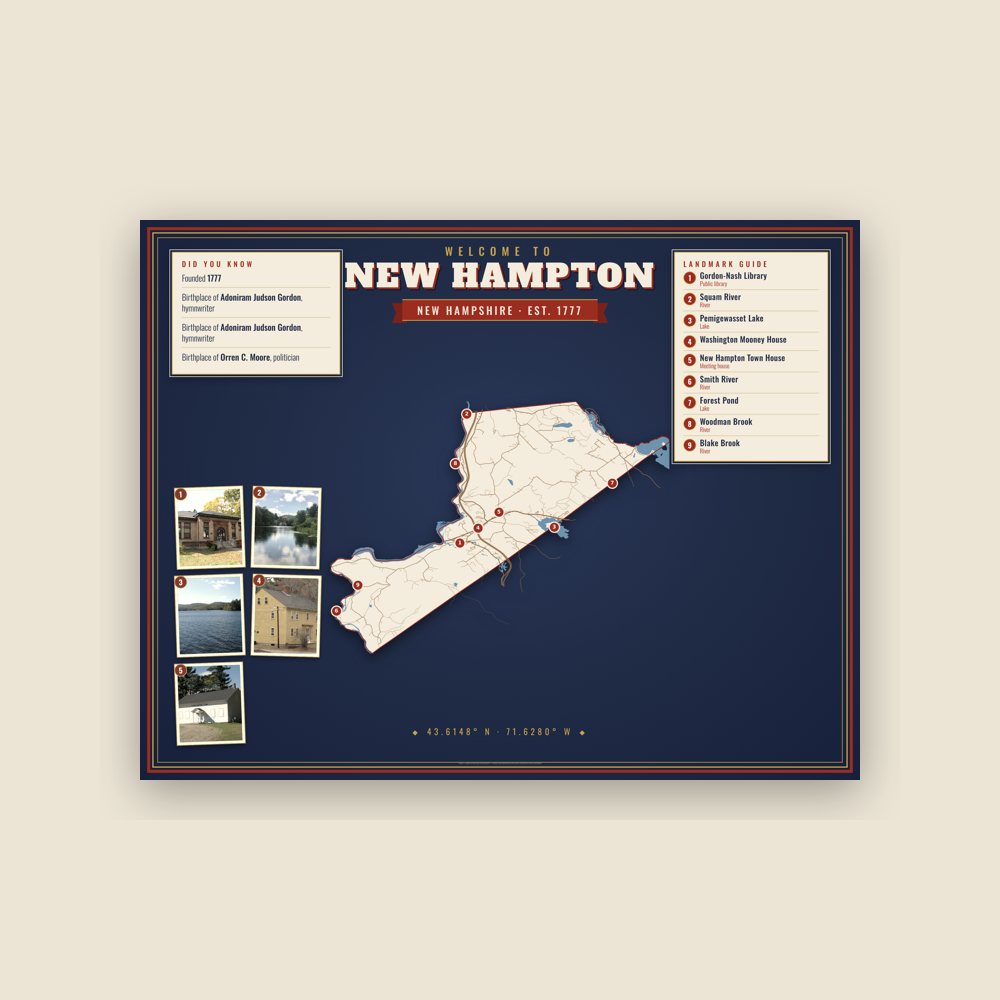 New Hampton Map Placemat