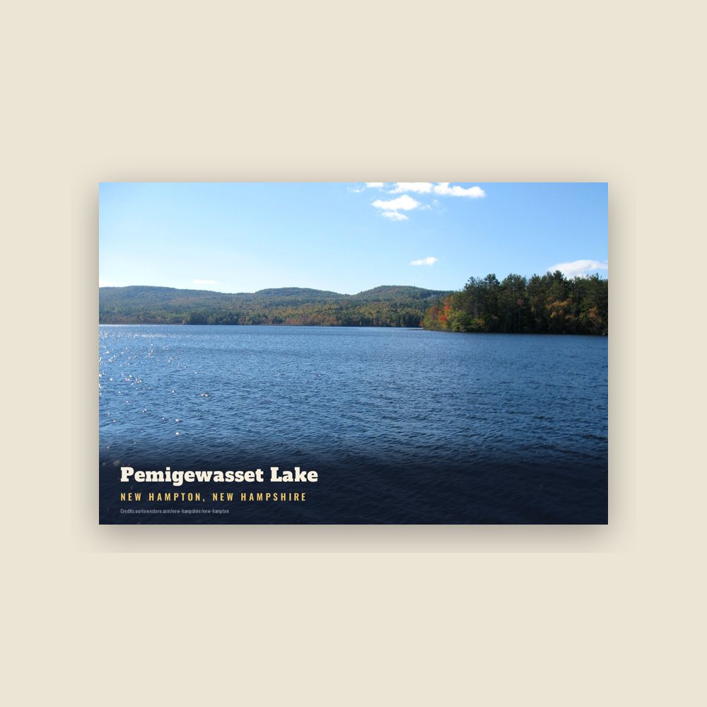 New Hampton Pemigewasset Lake Postcard
