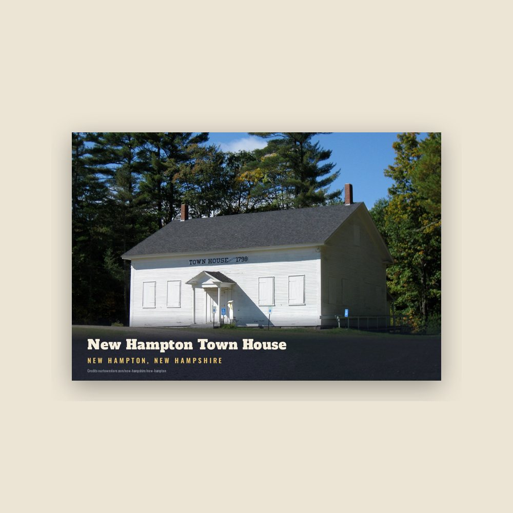 New Hampton New Hampton Town House Postcard