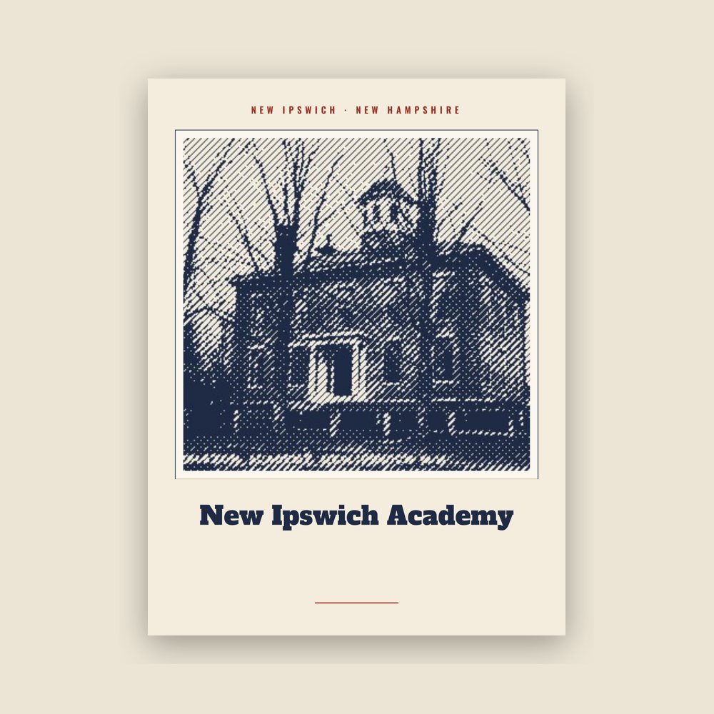 New Ipswich New Ipswich Academy Landmark Print