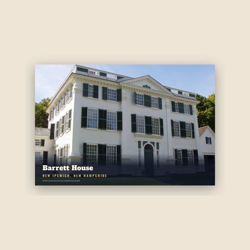 New Ipswich Barrett House Postcard
