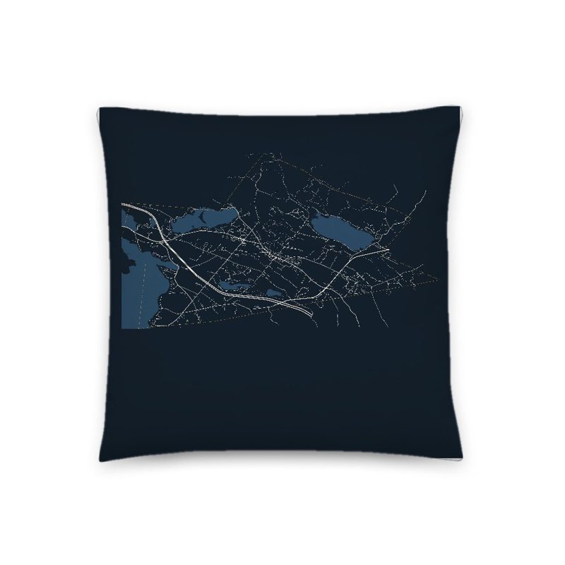 New London Map Throw Pillow