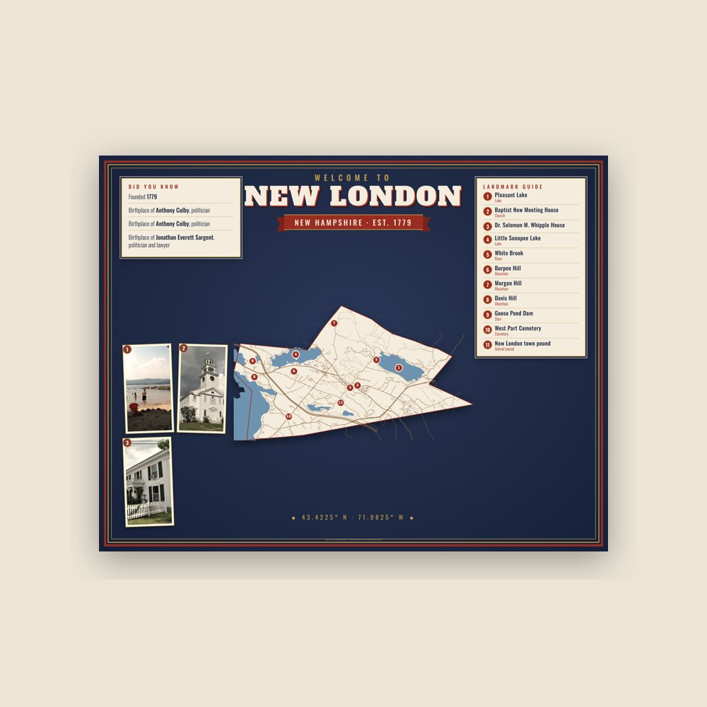 New London Map Placemat