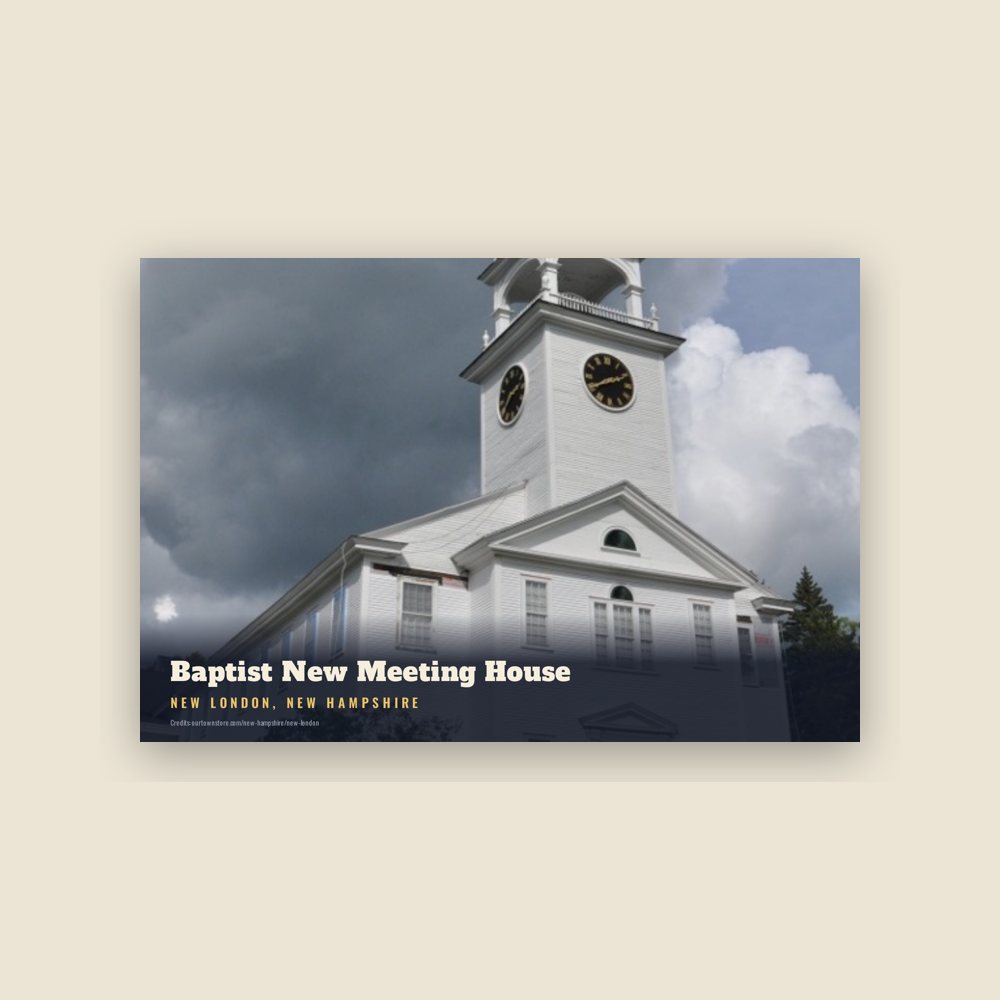 New London Baptist New Meeting House Postcard