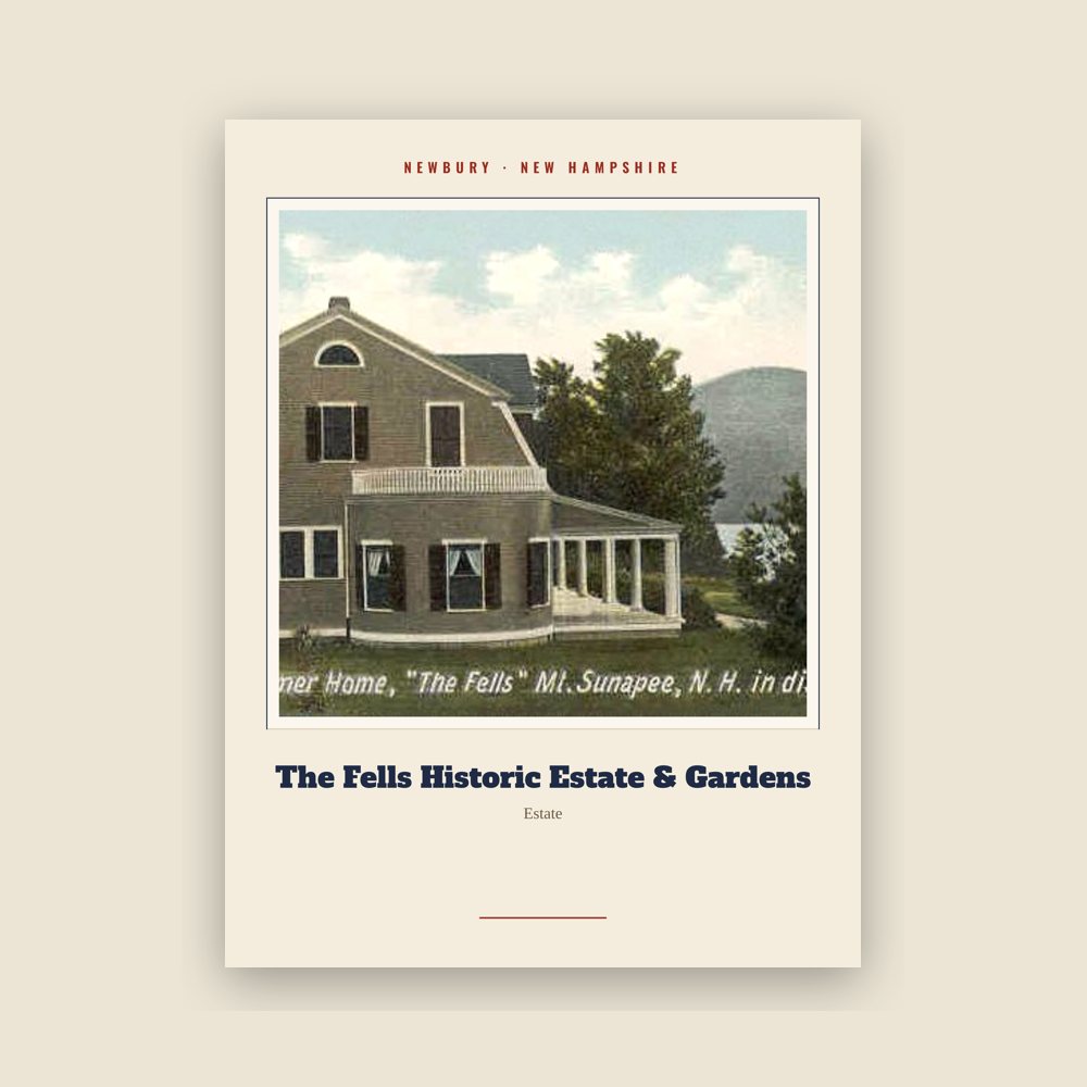 Newbury The Fells Historic Estate & Gardens Landmark Print