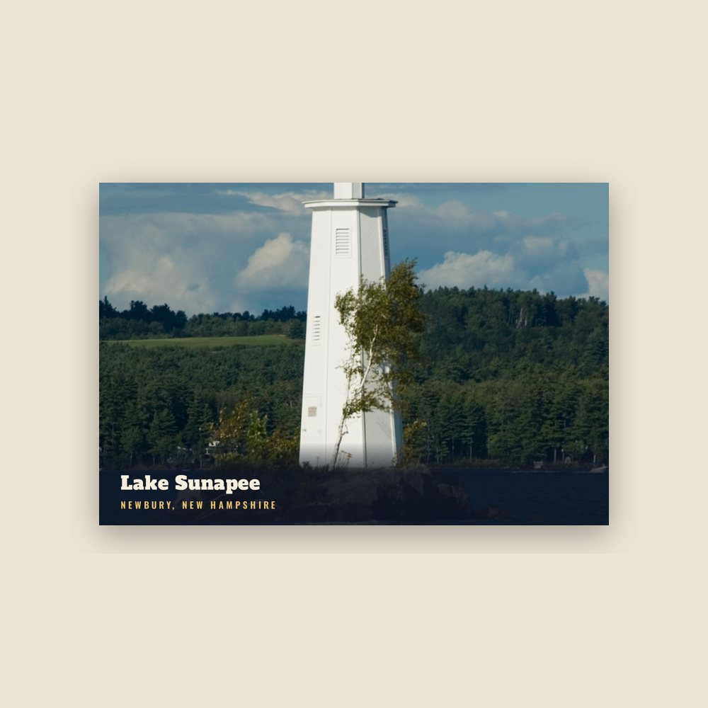 Newbury Lake Sunapee Postcard