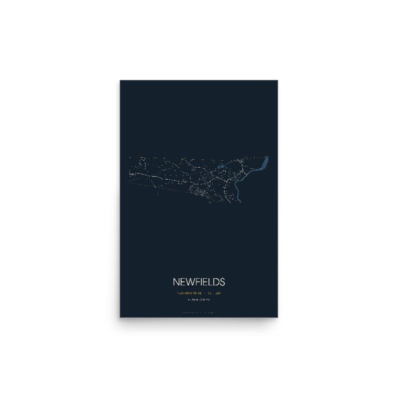 Newfields Street Map Poster · Midnight