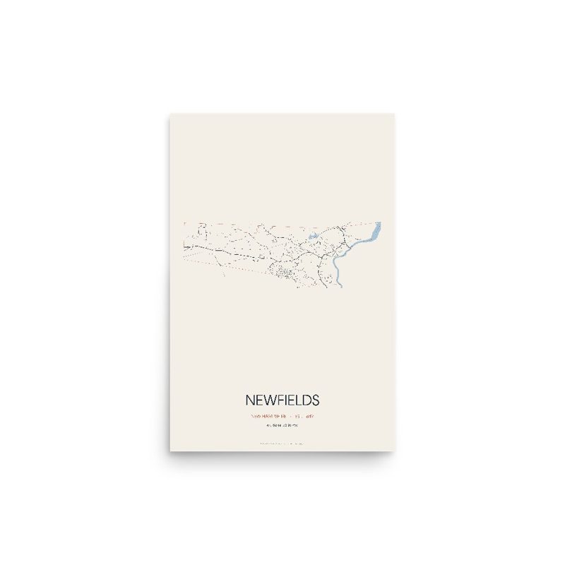 Newfields Street Map Poster · Linen