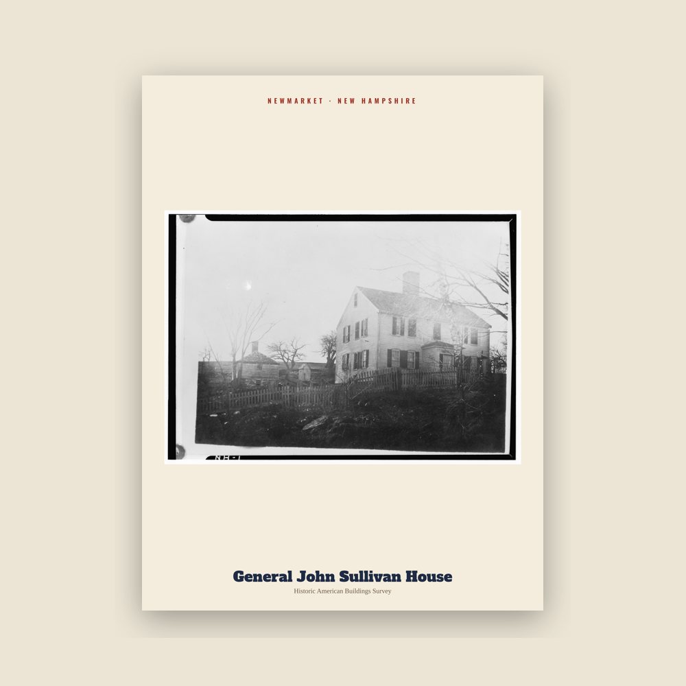 Newmarket General John Sullivan House Archive Print