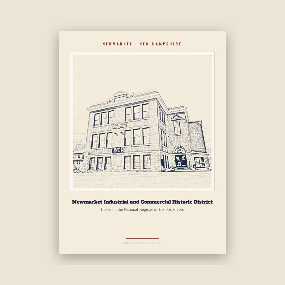 Newmarket Newmarket Industrial and Commercial Historic District Landmark Print