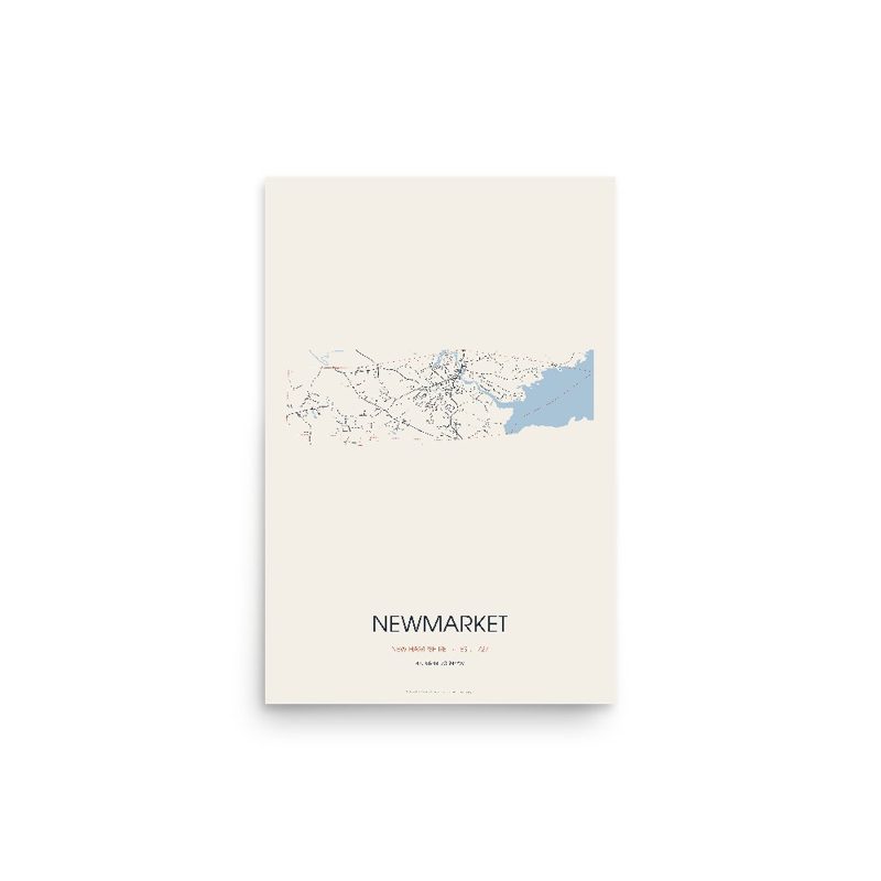 Newmarket Street Map Poster · Linen