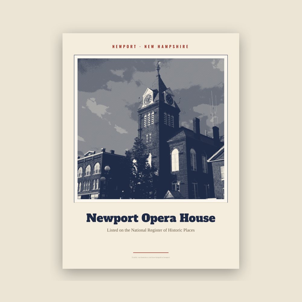 Newport Newport Opera House Landmark Print