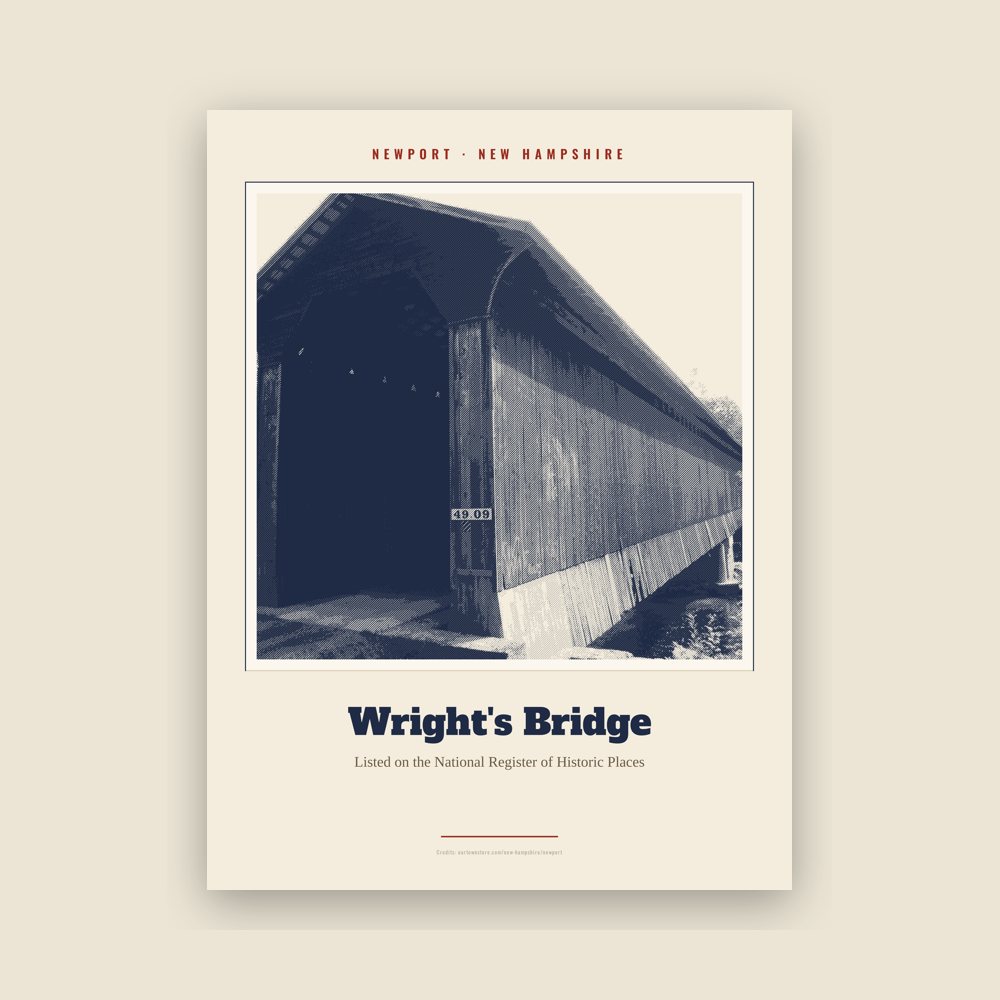 Newport Wright's Bridge Landmark Print