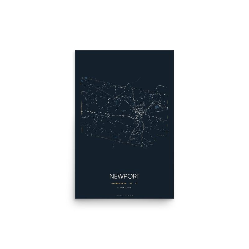 Newport Street Map Poster · Midnight