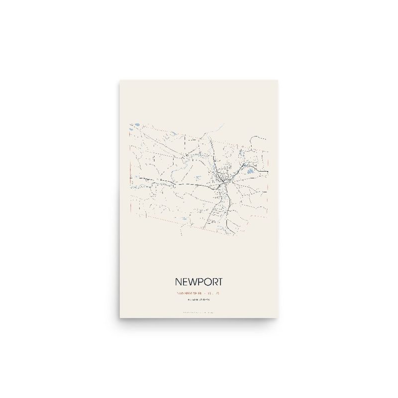 Newport Street Map Poster · Linen