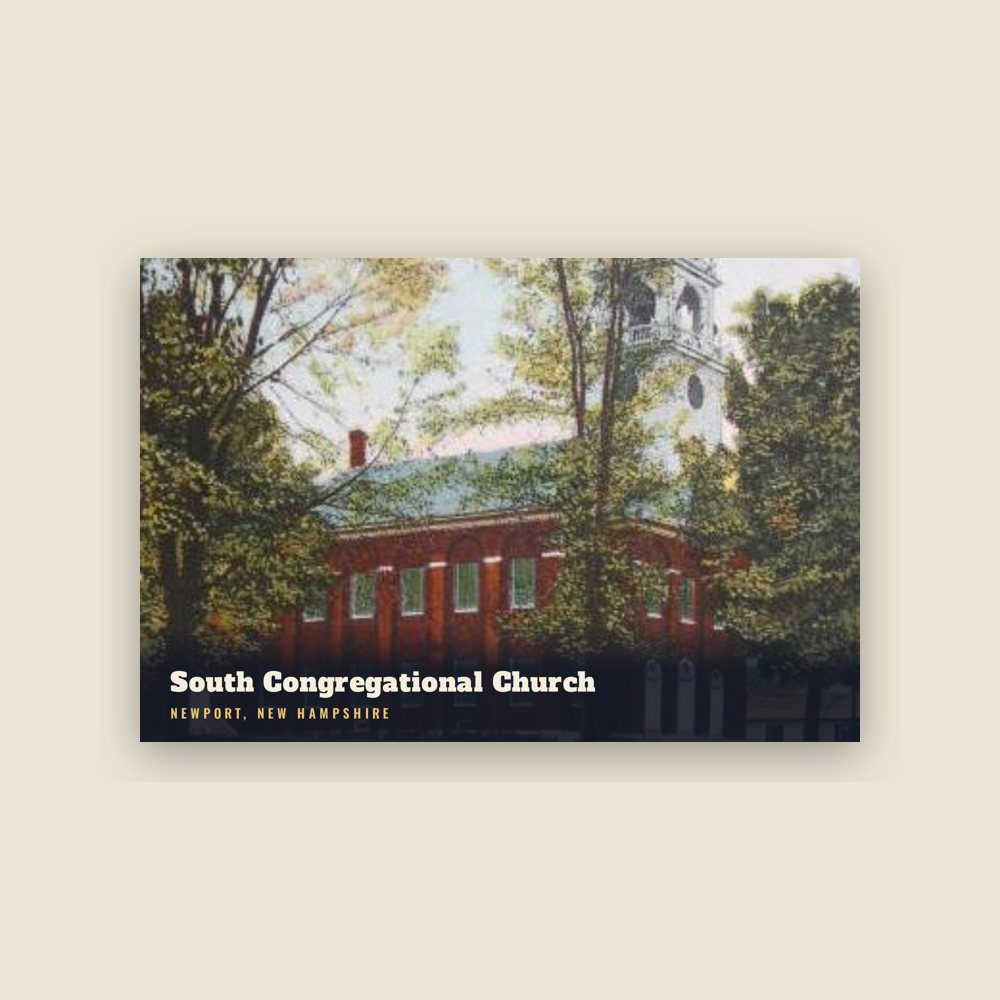 Newport South Congregational Church Postcard