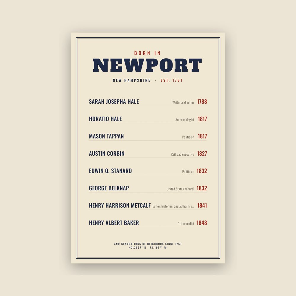 Newport “Born In” Poster