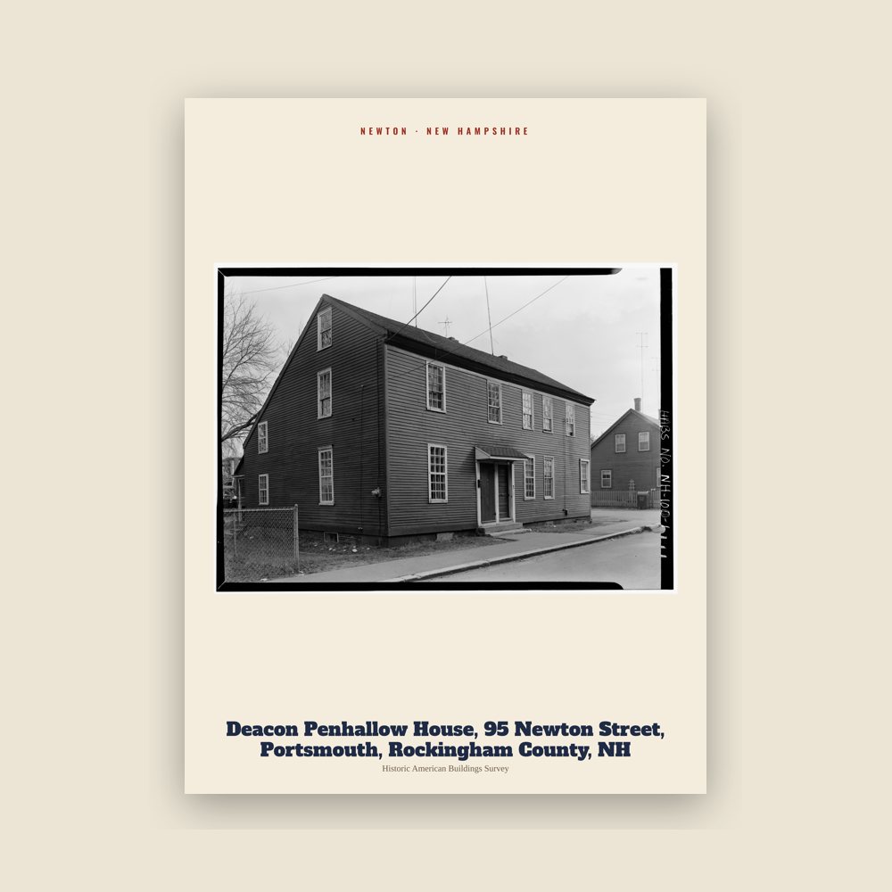 Newton Deacon Penhallow House, 95 Newton Street, Portsmouth, Rockingham County, NH Archive Print