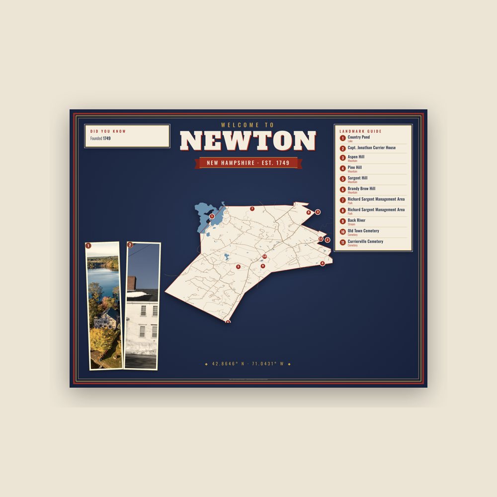 Newton Map Placemat