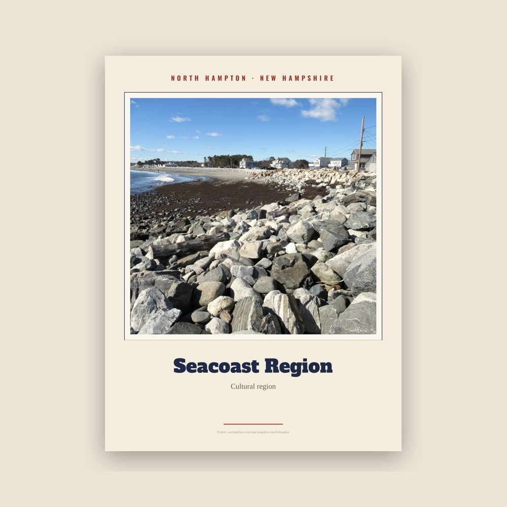 North Hampton Seacoast Region Landmark Print
