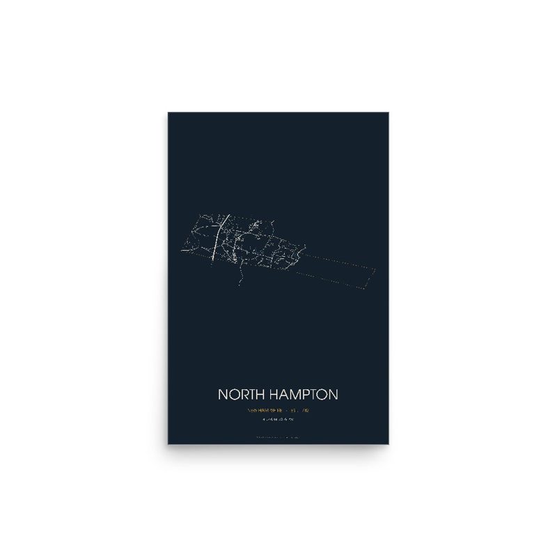 North Hampton Street Map Poster · Midnight