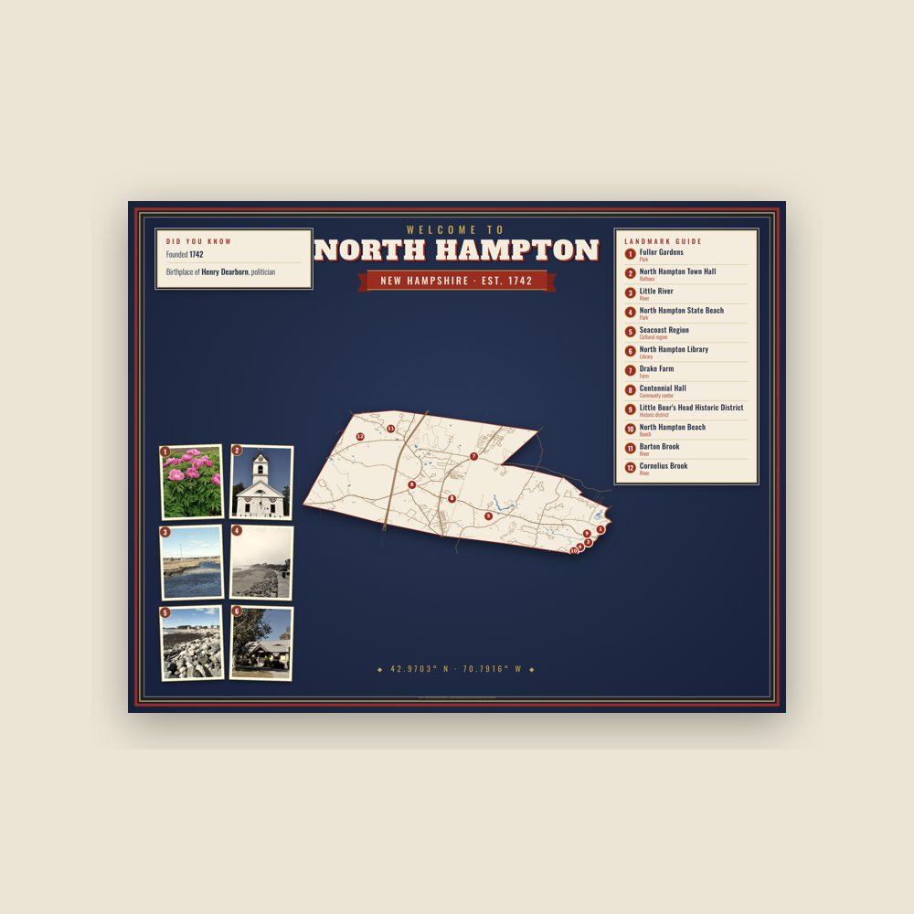 North Hampton Map Placemat