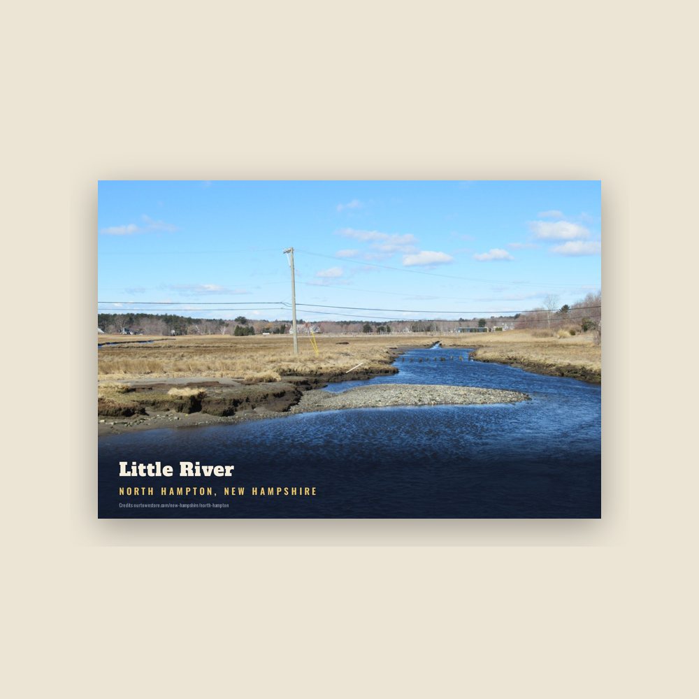North Hampton Little River Postcard