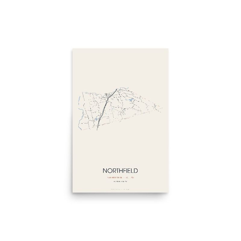 Northfield Street Map Poster · Linen
