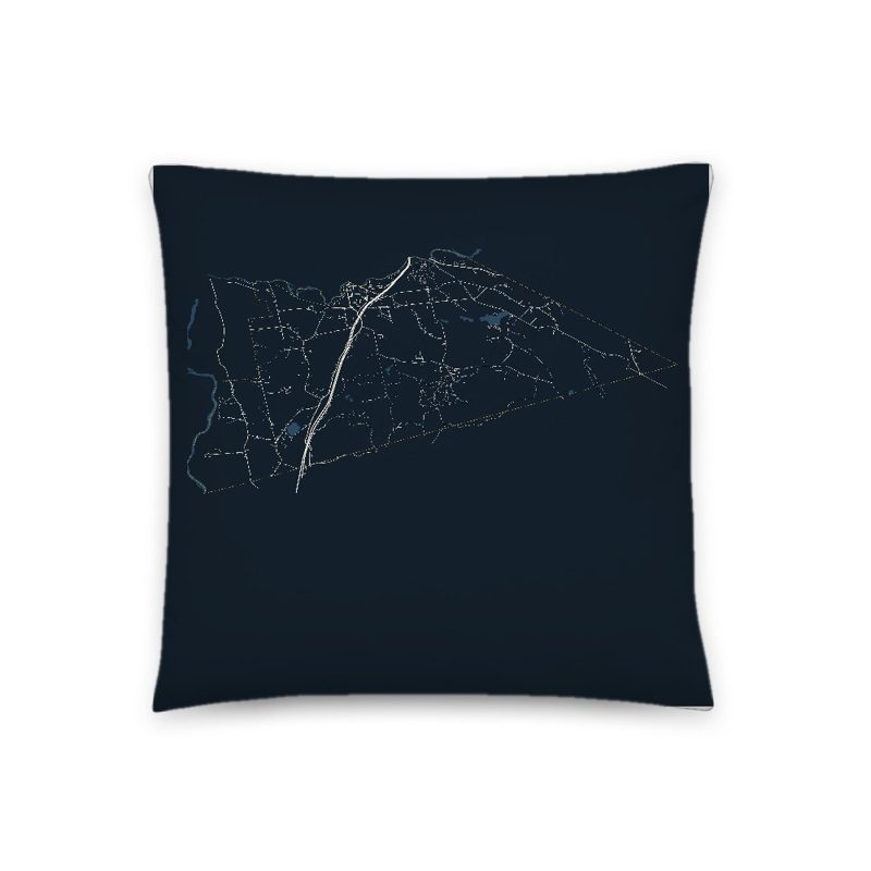 Northfield Map Throw Pillow