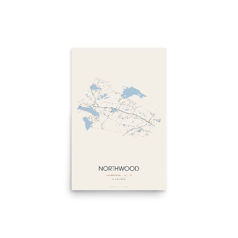 Northwood Street Map Poster · Linen